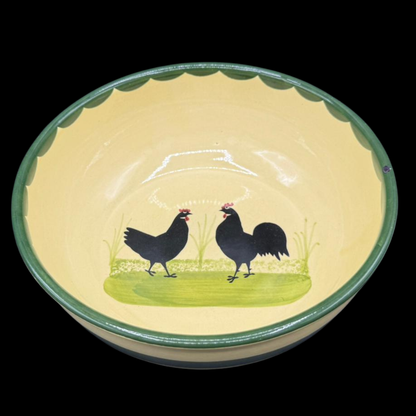 Zeller Keramik Hahn und Henne: Schüssel / Servierschüssel - siehe Beschreibung