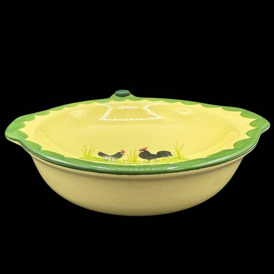 Zeller Keramik Hahn und Henne: Warmhalteteller / Kinderteller