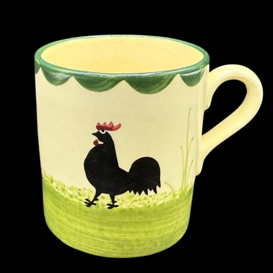 Zeller Keramik Hahn und Henne: Kaffeebecher / Henkelbecher