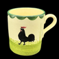 Zeller Keramik Hahn und Henne: Kaffeebecher / Henkelbecher