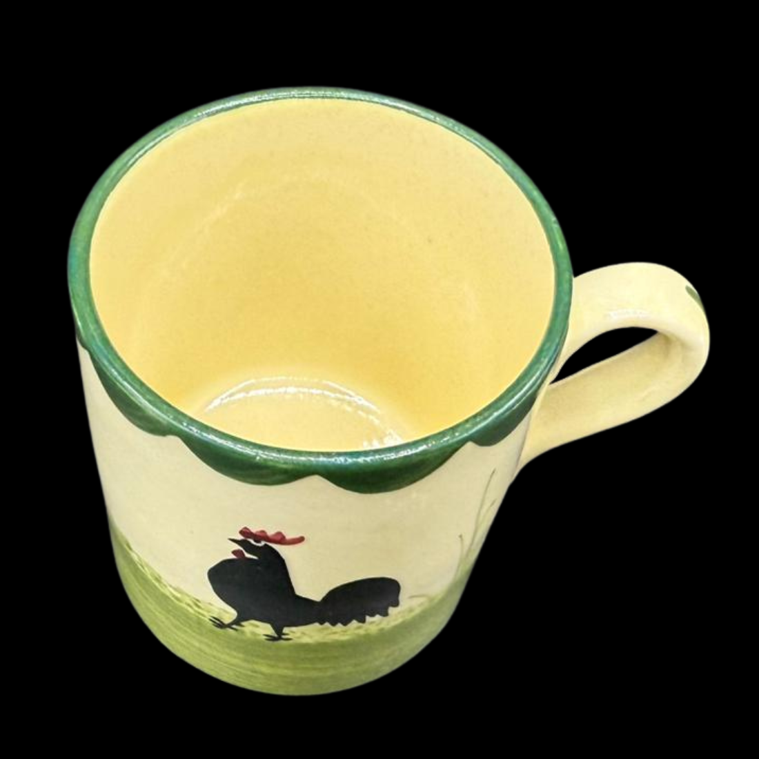 Zeller Keramik Hahn und Henne: Kaffeebecher / Henkelbecher