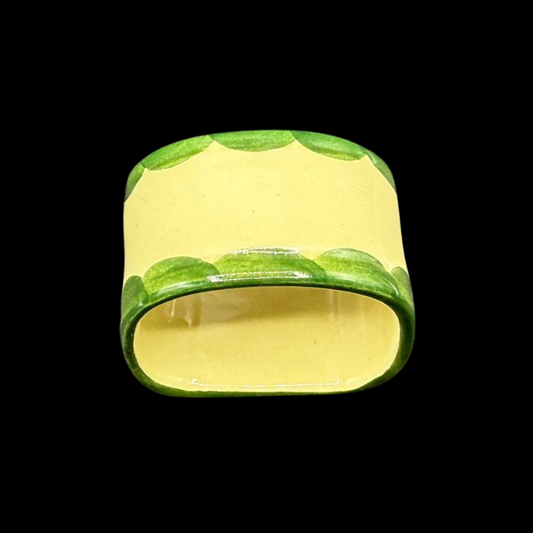 Zeller Keramik Hahn und Henne: Serviettenring