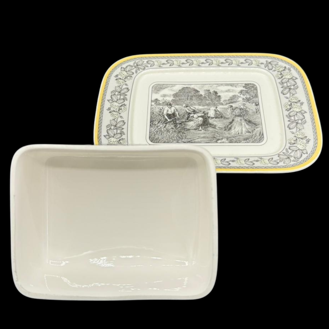 Villeroy & Boch Audun Ferme: Butterdose, zweiteilig - neu und unbenutzt