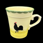 Zeller Keramik Hahn und Henne: Kaffeetasse / Kaffeebecher - hell / neu