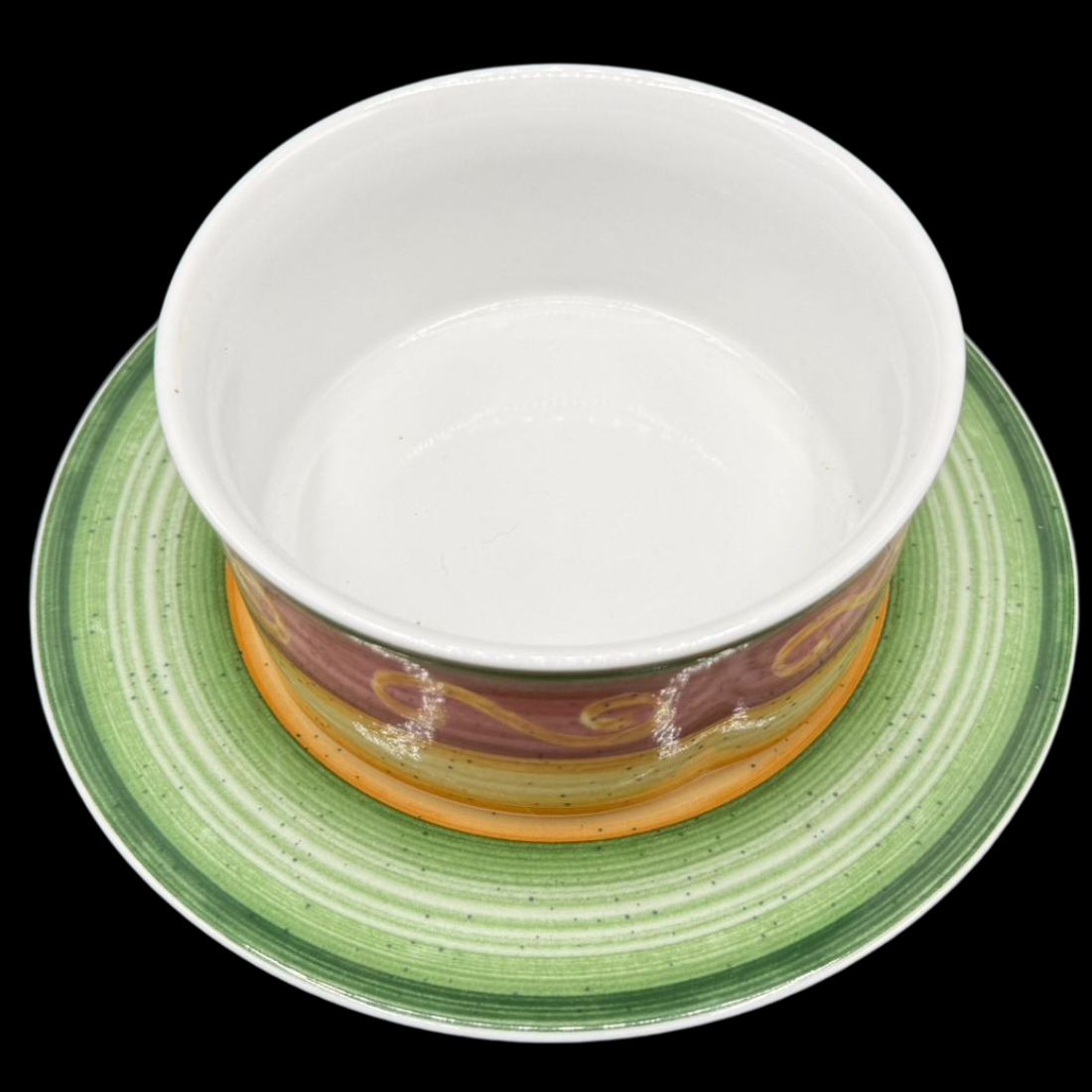 Villeroy & Boch Switch Winter Season Freske: Suppentasse / Dessertschale mit Unterteller