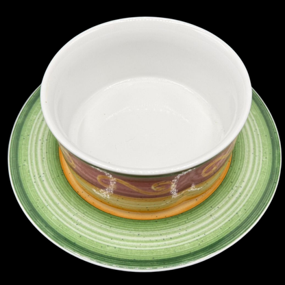 Villeroy & Boch Switch Winter Season Freske: Suppentasse / Dessertschale mit Unterteller