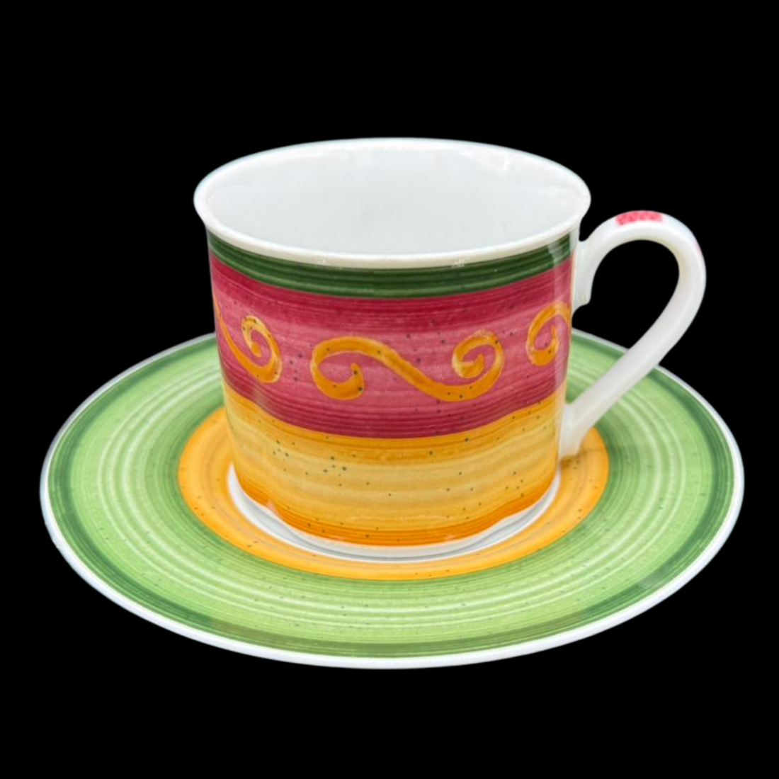 Villeroy & Boch Switch Winter Season Freske: Kaffeetasse / Tasse mit Unterteller