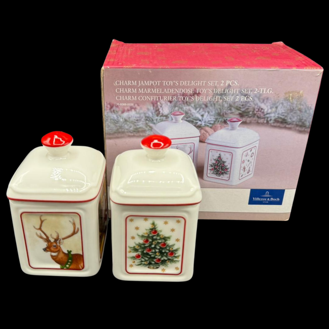 Villeroy & Boch Toy´s delight: Marmeladedendosen, 2er Set, neu mit OVP