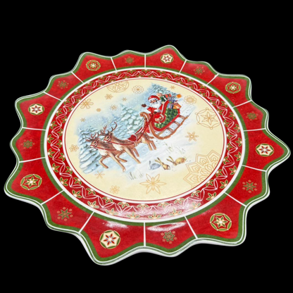 Villeroy & Boch Toy´s Fantasy: Gebäckteller Schlitten Weihnachten - 42 cm - neu