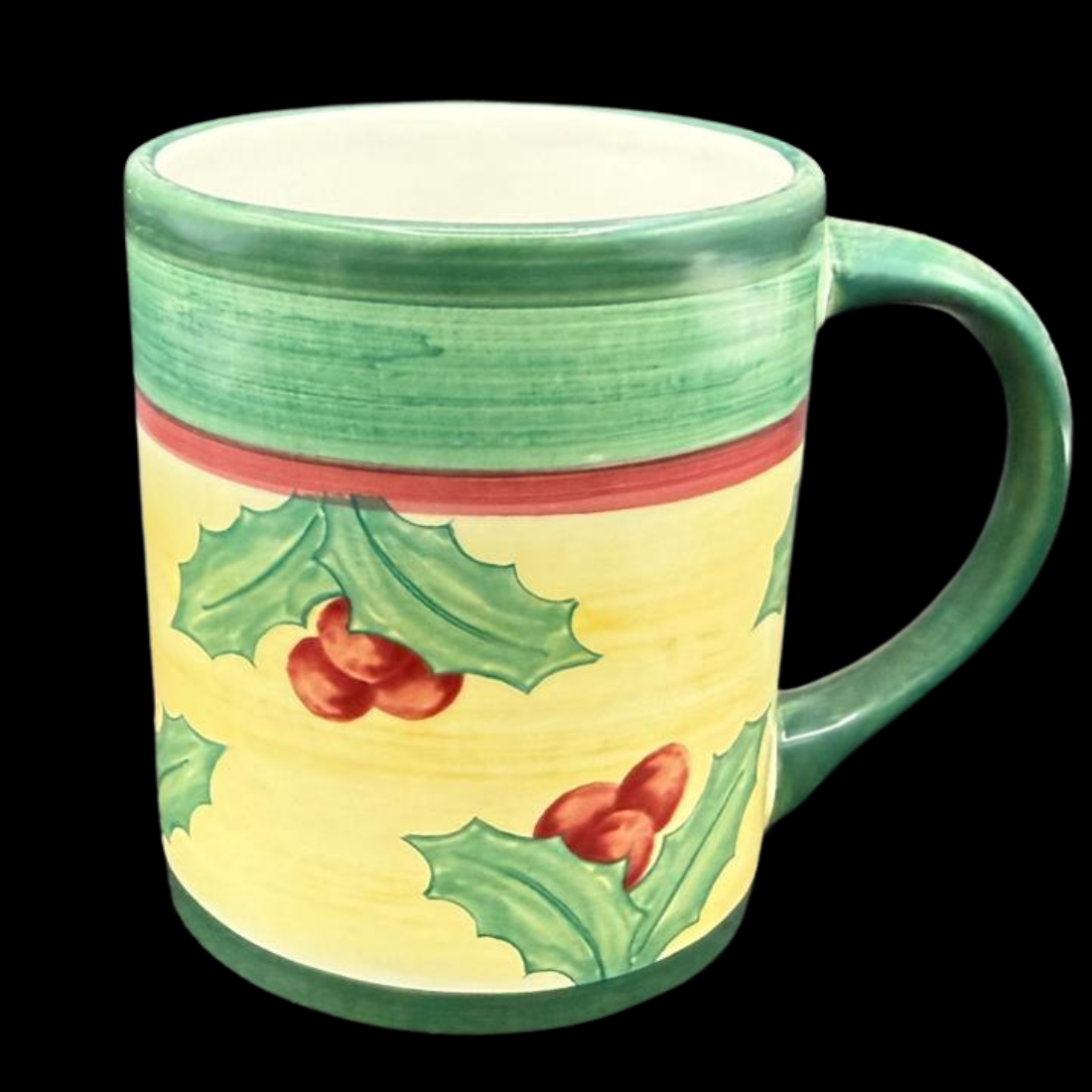 Villeroy & Boch Merry Winter: Kaffeebecher / Henkelbecher / hohe Kaffeetasse Zweig