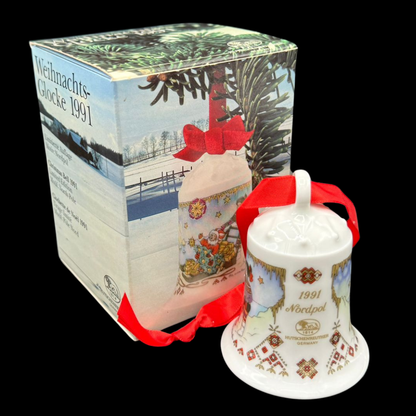 Hutschenreuther Weihnachtsglocke: 1991 Nordpol - neu und in OVP