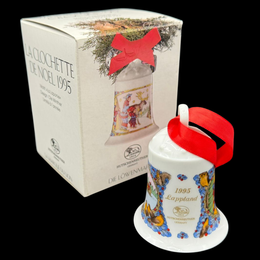 Hutschenreuther Weihnachtsglocke: 1995 Lappland - neu und in OVP