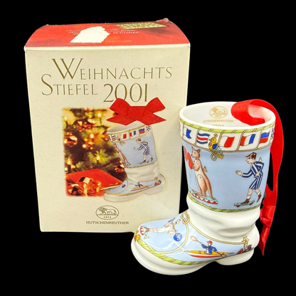 Hutschenreuther Weihnachtsstiefel: 2001 - neu und in OVP
