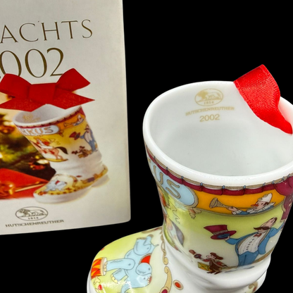 Hutschenreuther Weihnachtsstiefel: 2002 - neu und in OVP