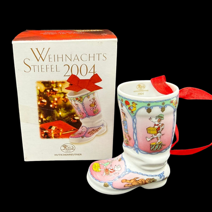 Hutschenreuther Weihnachtsstiefel: 2004 - neu und in OVP