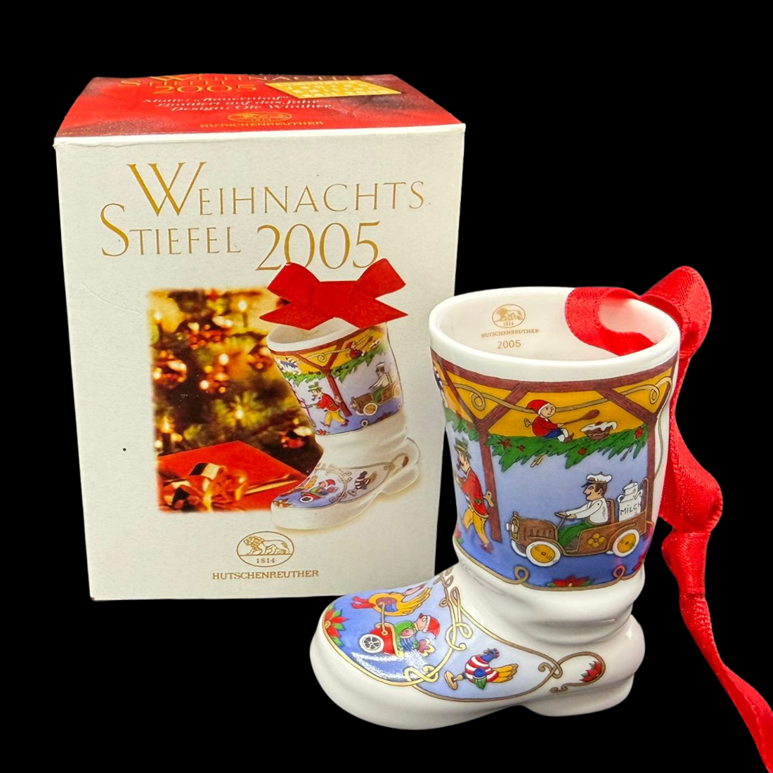 Hutschenreuther Weihnachtsstiefel: 2005 - neu und in OVP