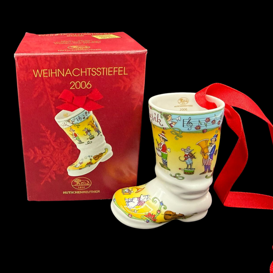 Hutschenreuther Weihnachtsstiefel: 2006 - neu und in OVP