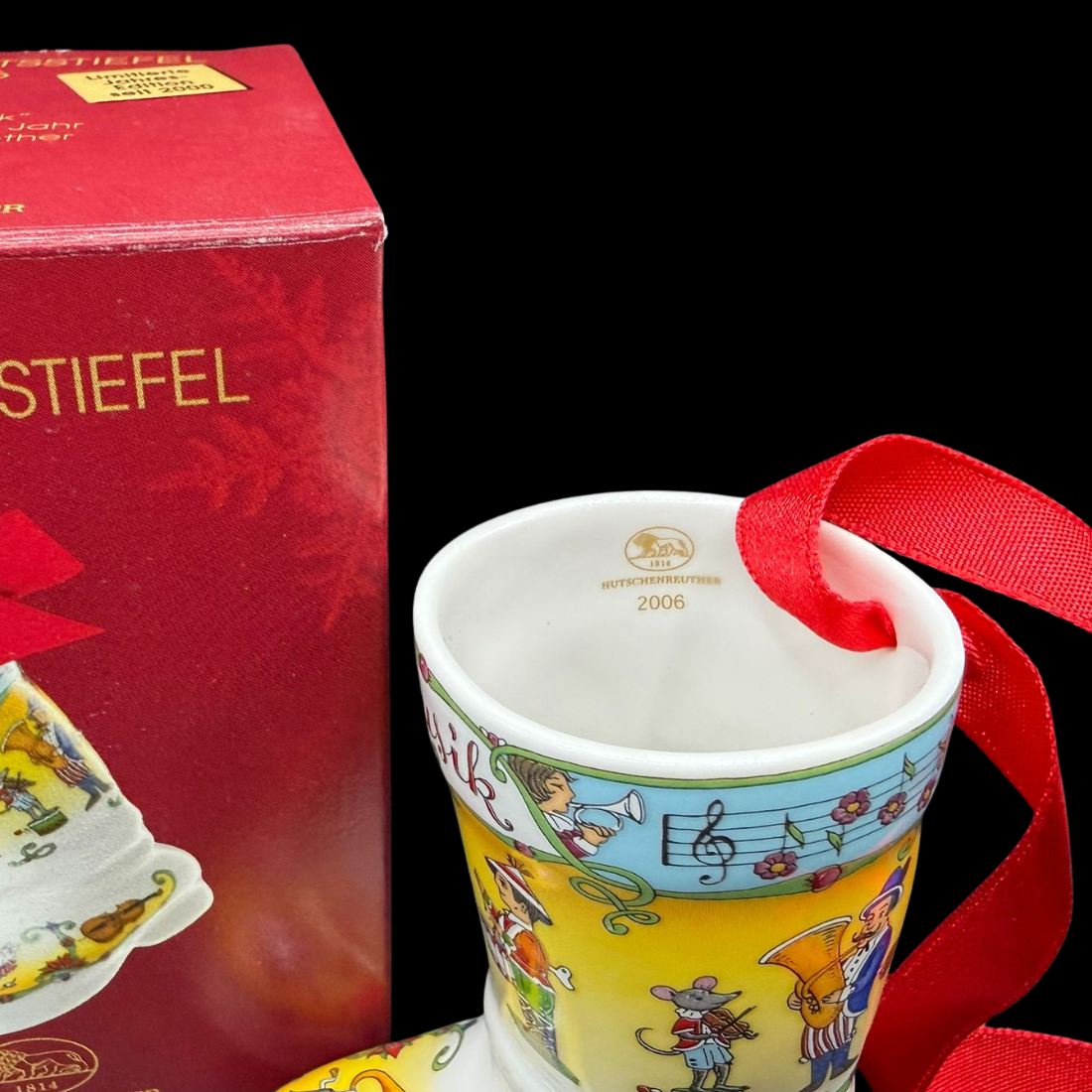 Hutschenreuther Weihnachtsstiefel: 2006 - neu und in OVP