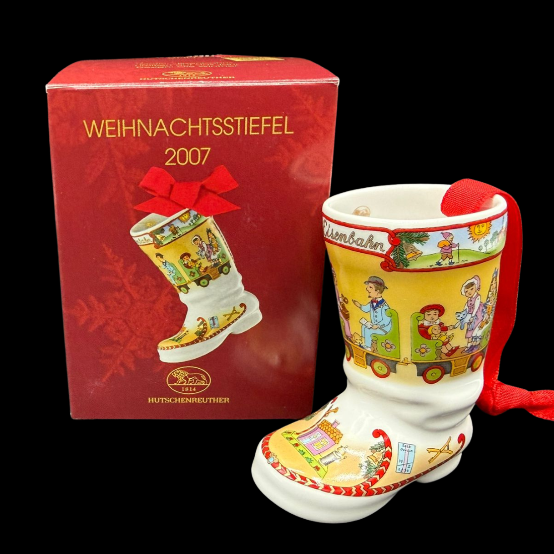 Hutschenreuther Weihnachtsstiefel: 2007 - neu und in OVP