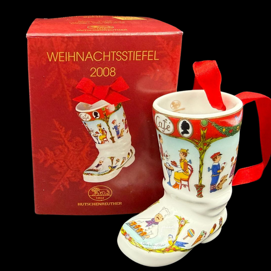 Hutschenreuther Weihnachtsstiefel: 2008 - neu und in OVP