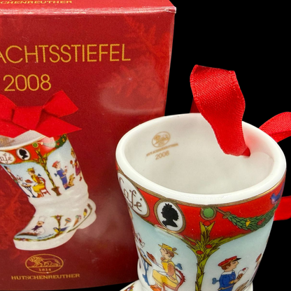 Hutschenreuther Weihnachtsstiefel: 2008 - neu und in OVP