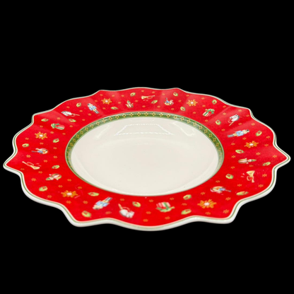 Villeroy & Boch Toy's Delight: Suppenteller / tiefer Teller, rot, 26 cm - neu