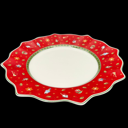 Villeroy & Boch Toy's Delight: Speiseteller / flacher Teller, rot, 29 cm - neu