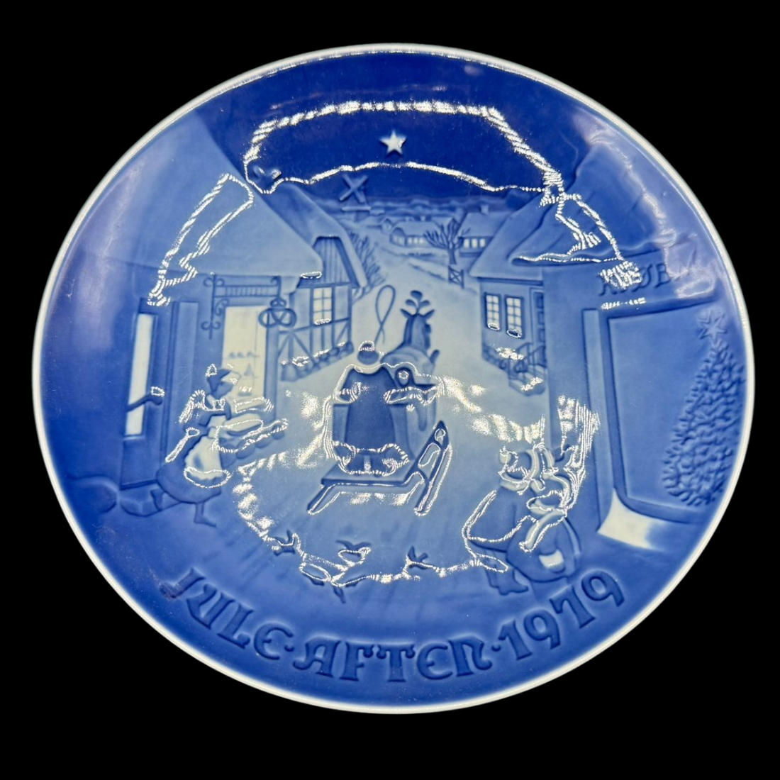 Royal Copenhagen B&G: Wandteller " Jule aften 1979"