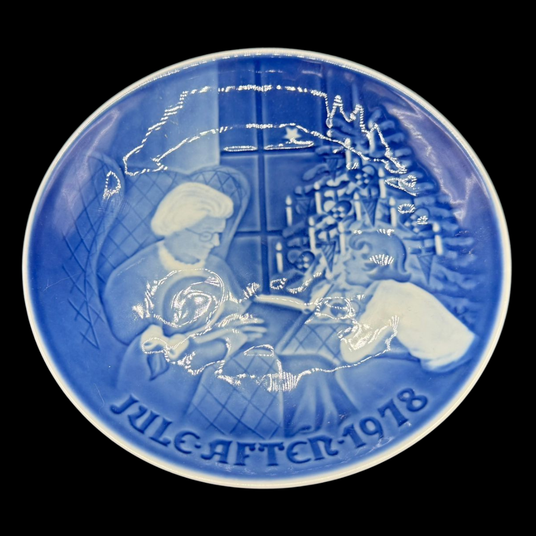 Royal Copenhagen B&G: Wandteller " Jule aften 1978"