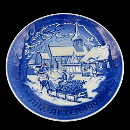 Royal Copenhagen B&G: Wandteller " Jule aften 1992"