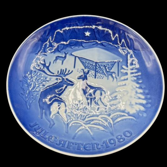 Royal Copenhagen B&G: Wandteller " Jule aften 1980"