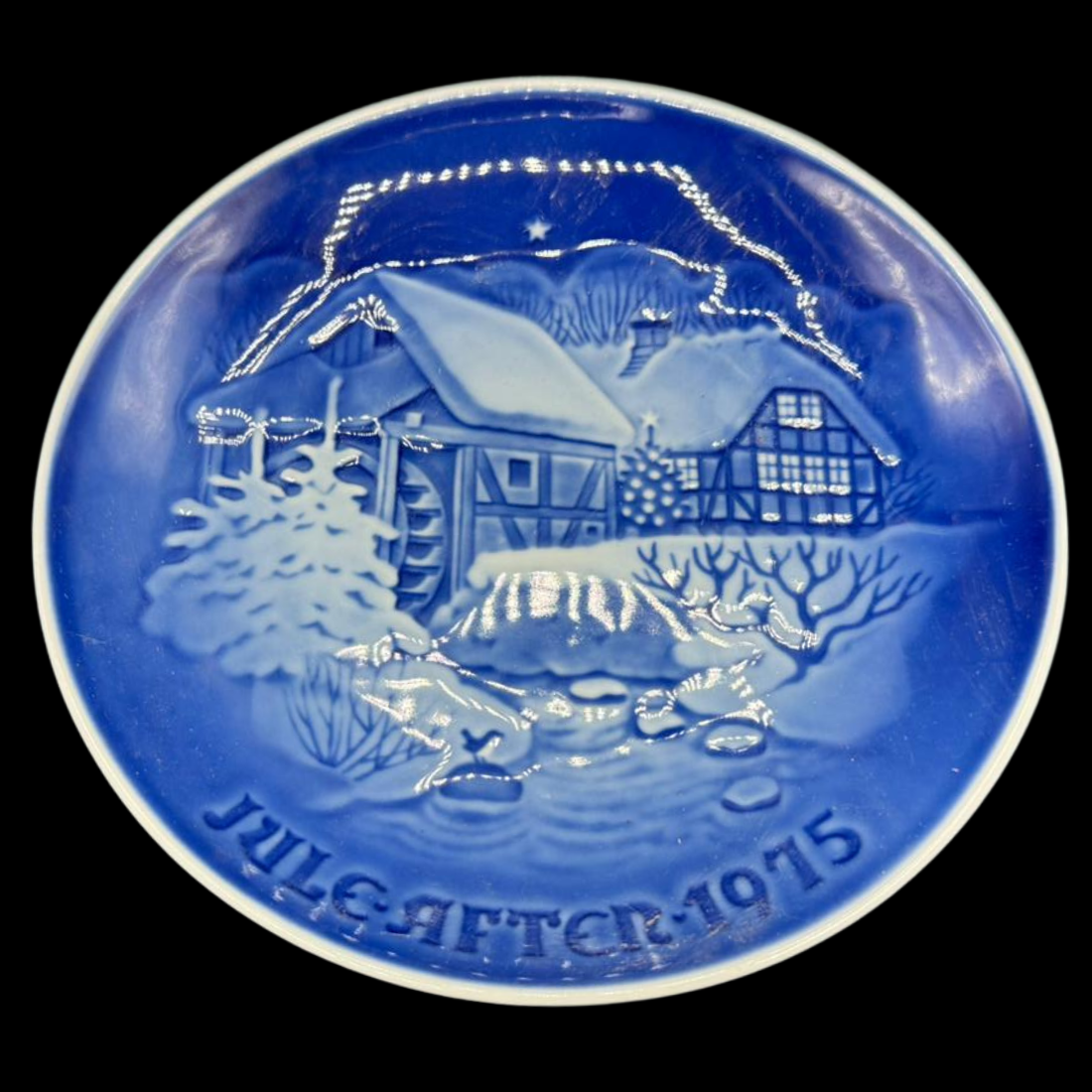 Royal Copenhagen B&G: Wandteller " Jule aften 1975"
