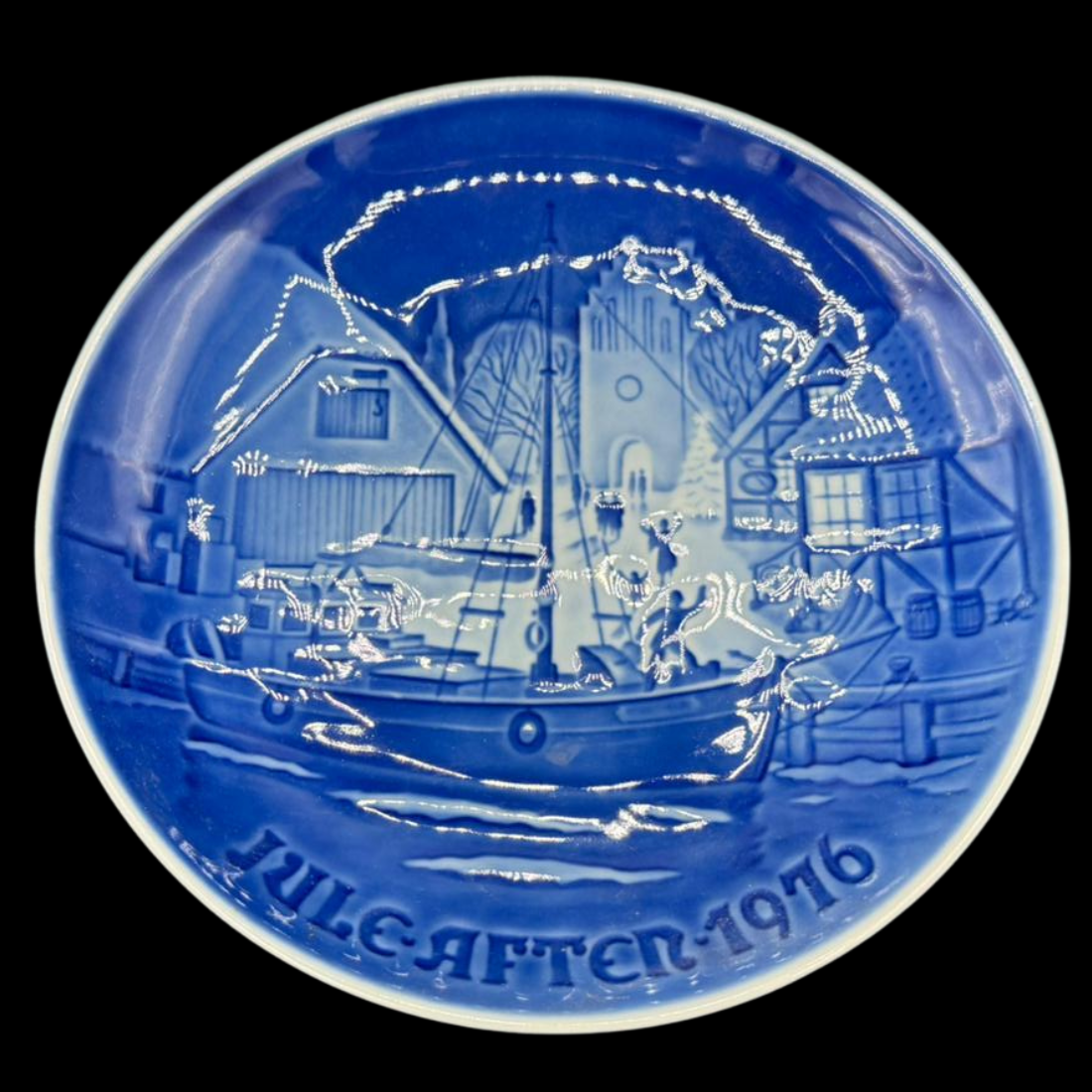 Royal Copenhagen B&G: Wandteller " Jule aften 1976"
