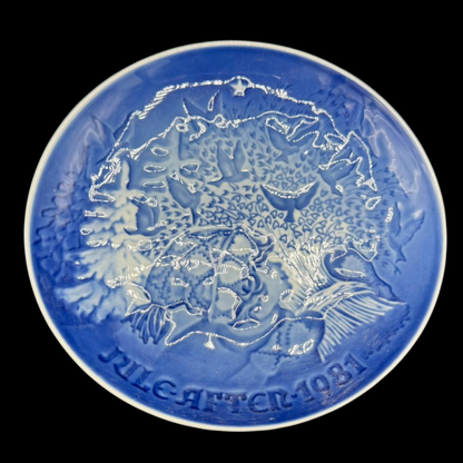 Royal Copenhagen B&G: Wandteller " Jule aften 1981"