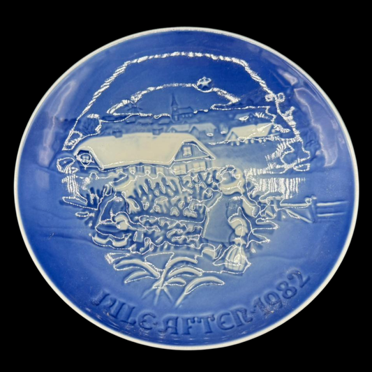 Royal Copenhagen B&G: Wandteller " Jule aften 1982"