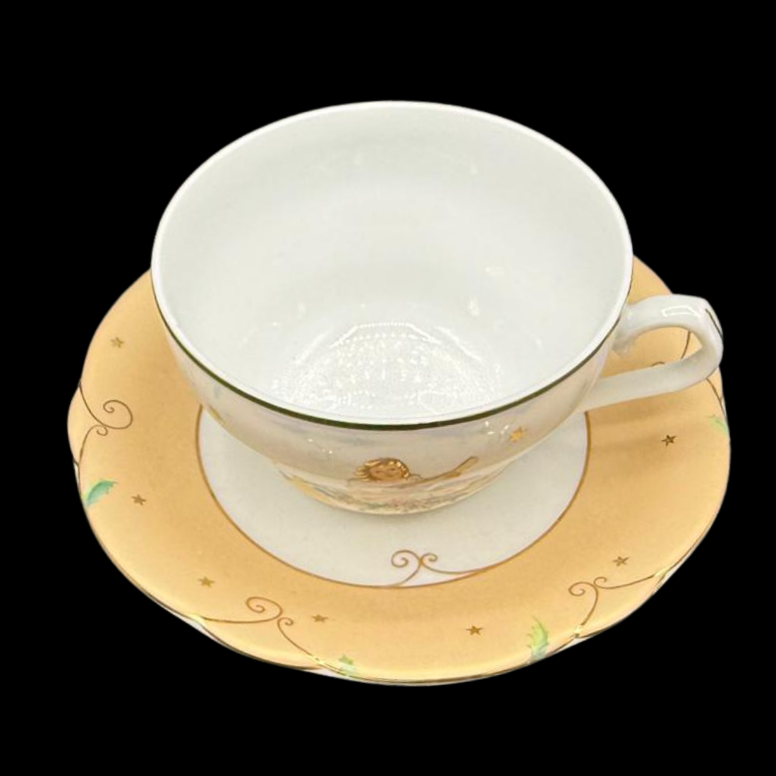 Goebel Weihnachtsgeschirr: Kaffeetasse / Tasse mit Unterteller Engel - neu und unbenutzt