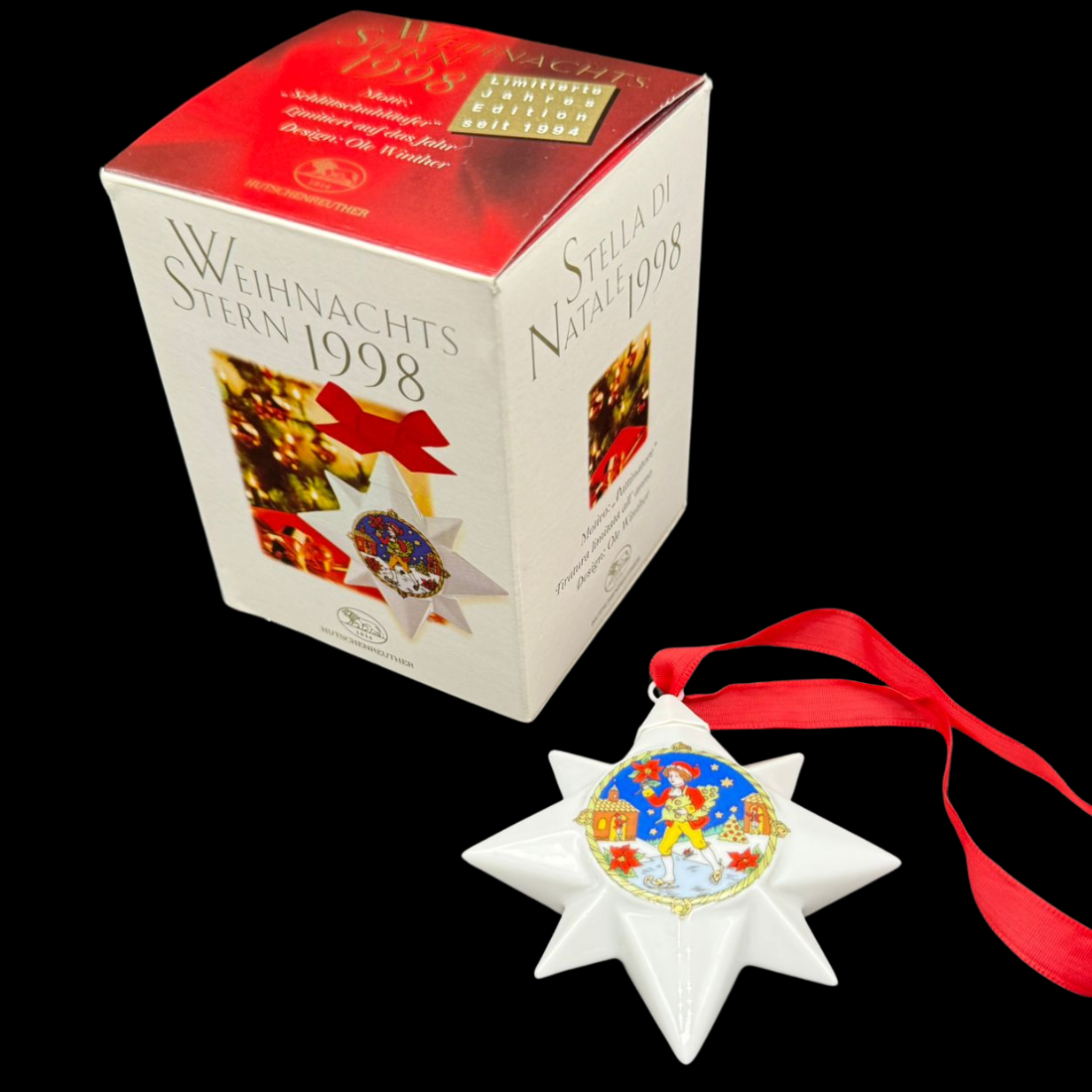 Hutschenreuther Weihnachtsstern: 1998 - neu und in OVP