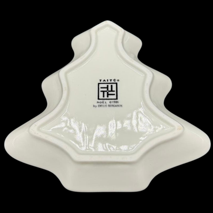 Emilio Bergamin Taitu / Taitù Noël: Teller / Schale Weihnachtsbaum / Tannenbaum / Tanne
