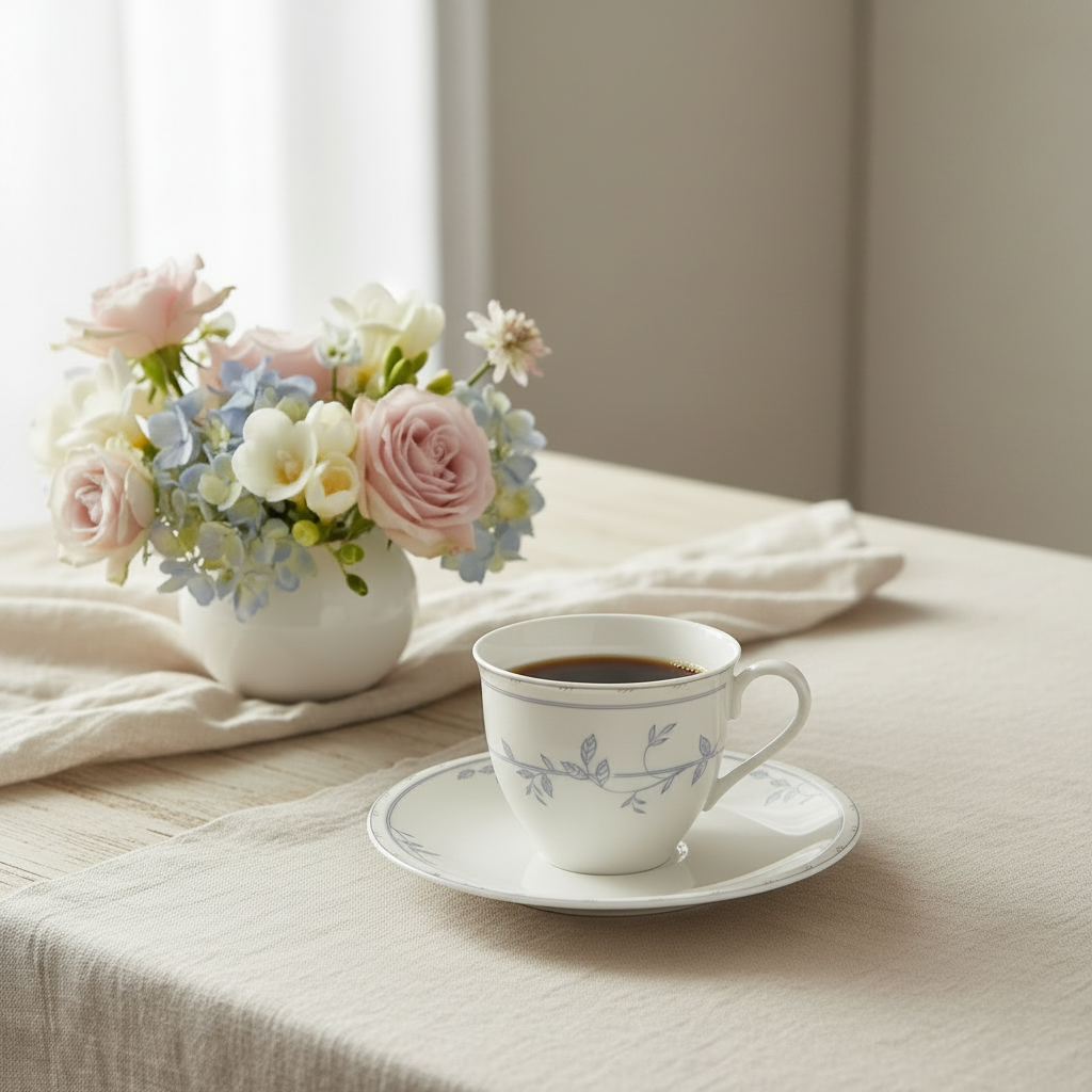 Villeroy & Boch Filetto: Kaffeetasse / Tasse mit Unterteller