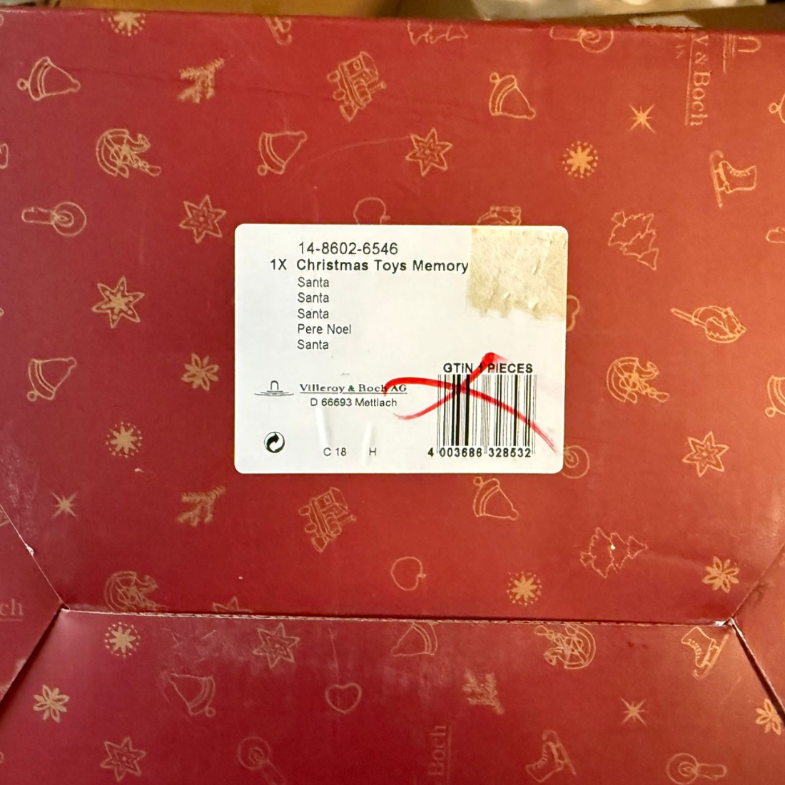 Villeroy & Boch Christmas Toys Memory: Santa / Spieluhr - in Originalverpackung, neu