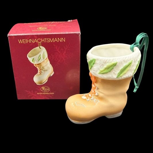 Hutschenreuther Weihnachtsmann: Baumanhänger Stiefel - OVP