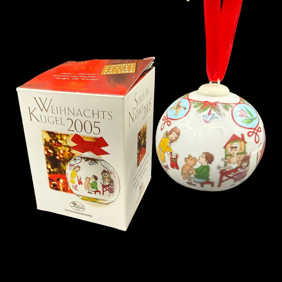 Hutschenreuther Weihnachtskugel: 2005 - neu und in OVP