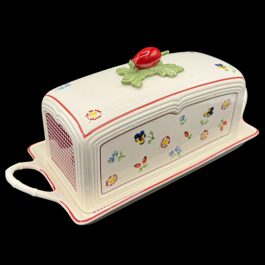 Villeroy & Boch Petite Fleur: Kuchenhaube mit Tablett / Kuchenplatte mit Haube Charm - neu
