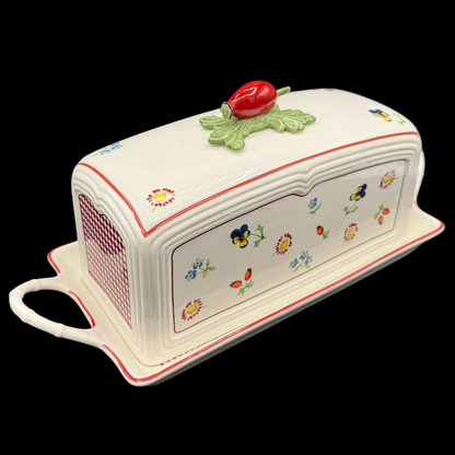 Villeroy & Boch Petite Fleur: Kuchenhaube mit Tablett / Kuchenplatte mit Haube Charm - neu