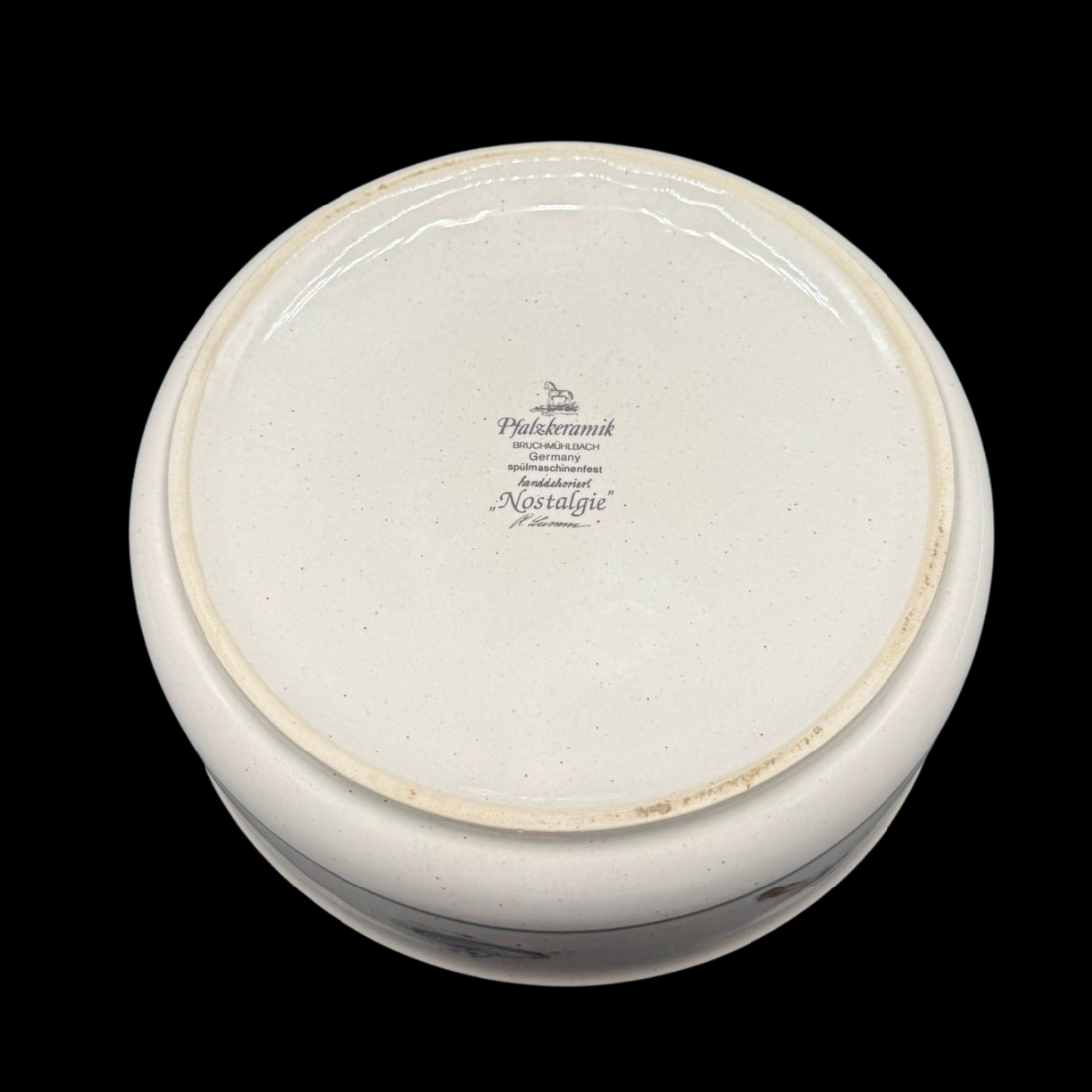 Pfalzkeramik Nostalgie: Deckeldose / Porzellandose / Dose mit Deckel