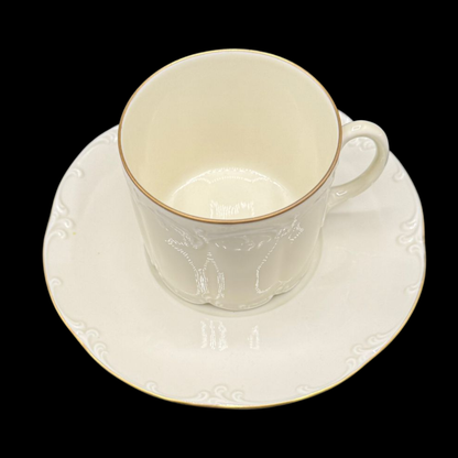 Rosenthal Monbijou Goldrand: Kaffeetasse / Tasse mit Unterteller