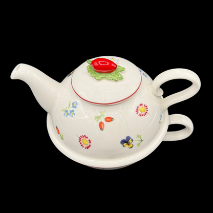 Villeroy & Boch Petite Fleur: Tea for one / Teekanne mit Tasse