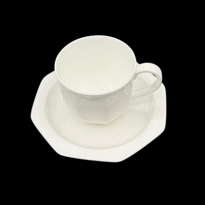 Villeroy & Boch Astoria Weiss: Mokkatasse / Espressotasse mit Unterteller