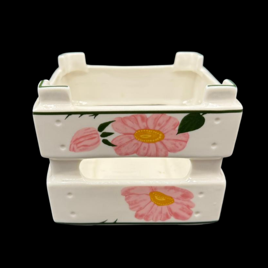 Villeroy & Boch Wildrose: Korb / Körbchen / Blumenkorb / Kräuterkorb aus Porzellan