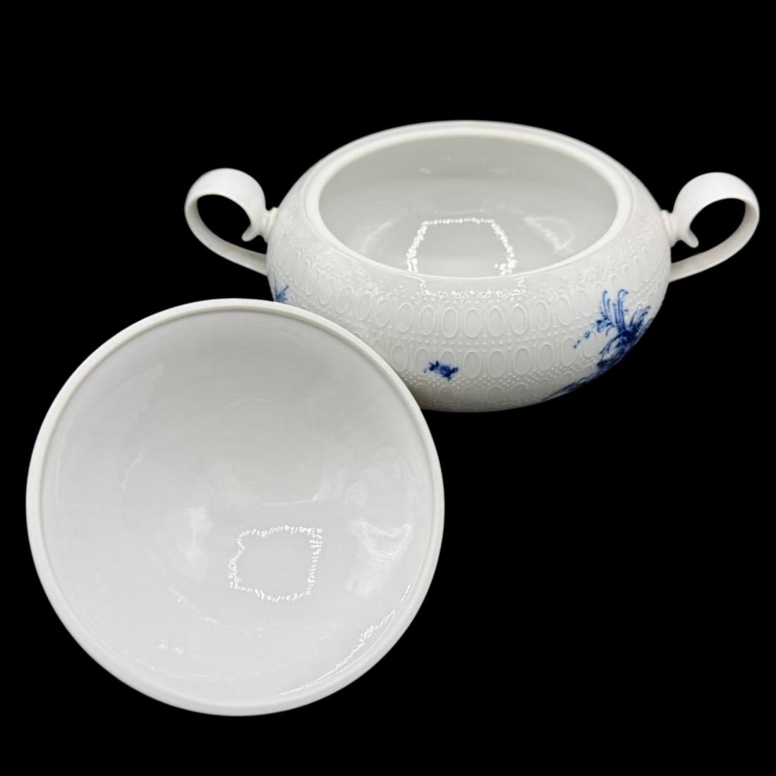Rosenthal Romanze in blau: Suppenterrine / Terrine / Ragoutschüssel / Schüssel mit Deckel - neu